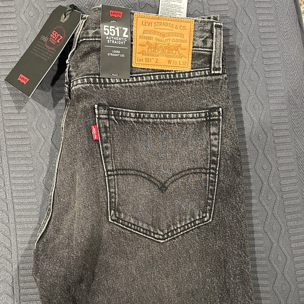 Levi's Men's Charcoal Straight Jeans